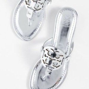 Tory Burch Miller Flip Flop - Patent Silver